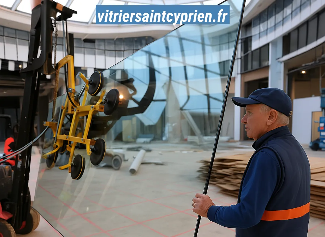 Remplacement de vitrine magasin Saint-Cyprien
